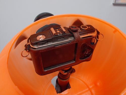 Inside of the pumpkin camera