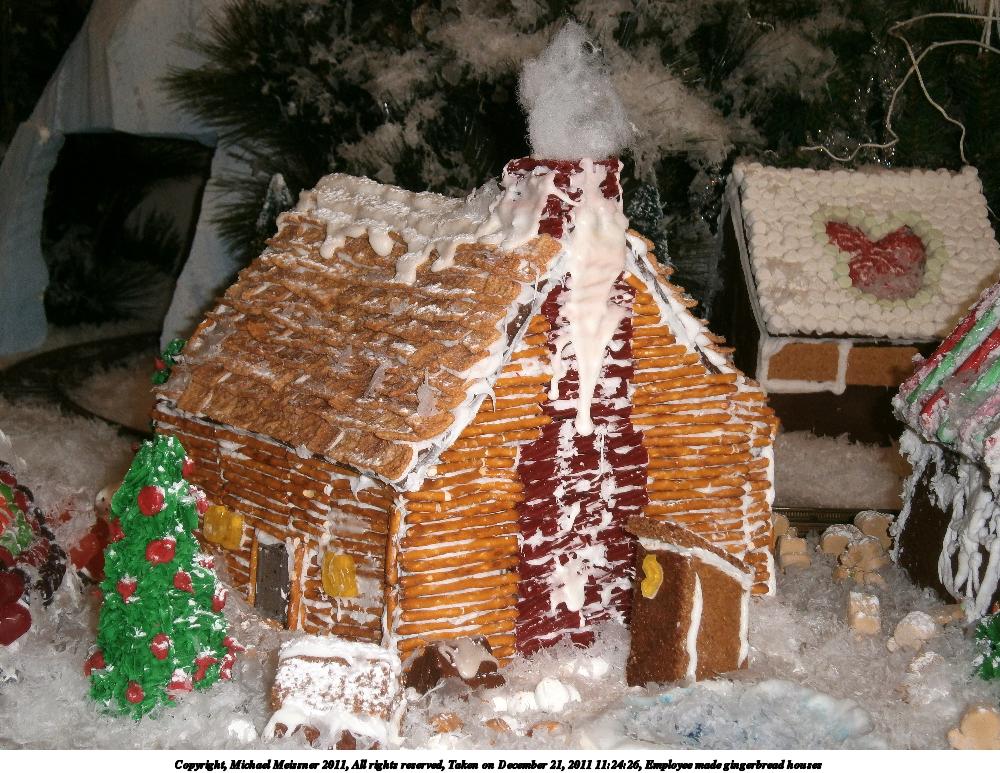 Employee made gingerbread houses #7