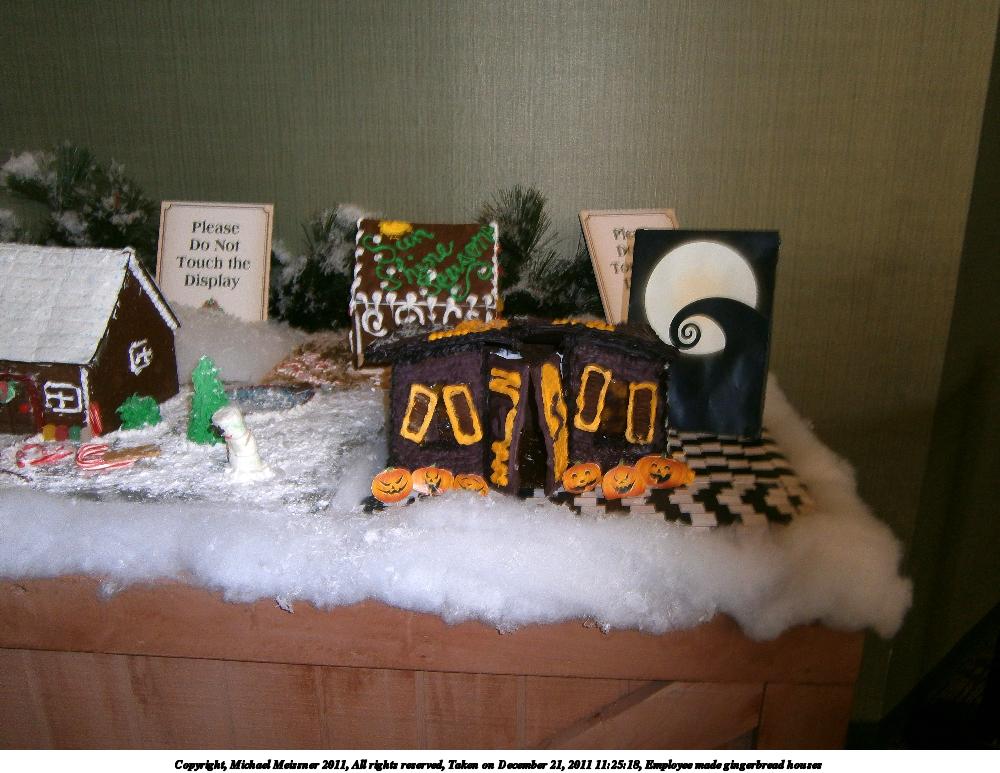 Employee made gingerbread houses #10