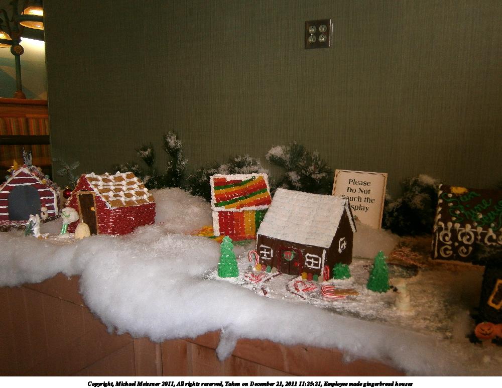 Employee made gingerbread houses #11