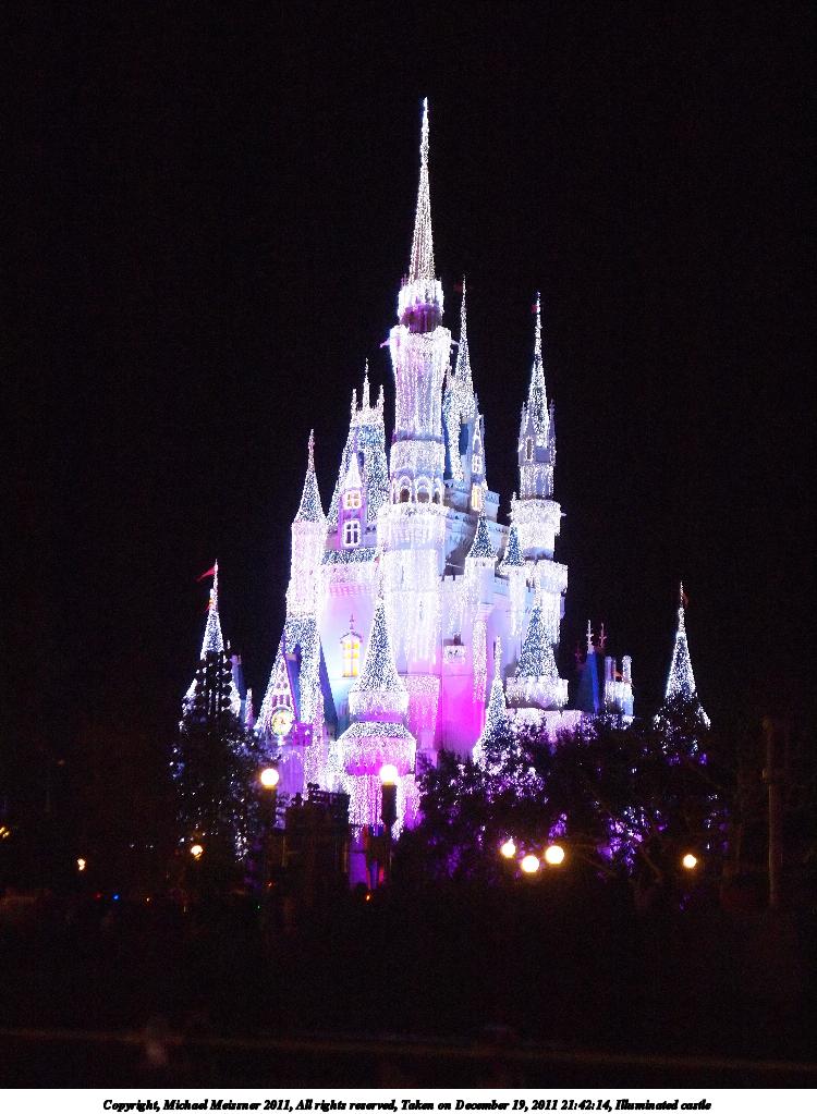 Illuminated castle