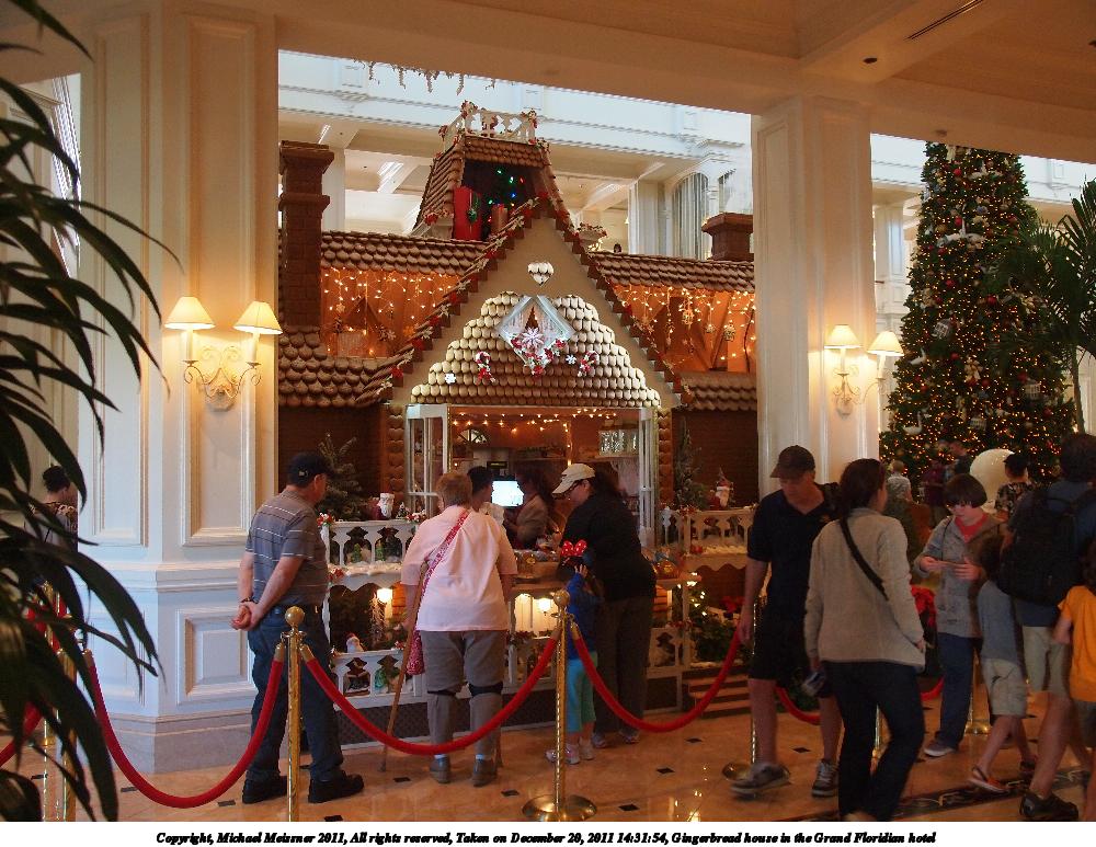 Gingerbread house in the Grand Floridian hotel