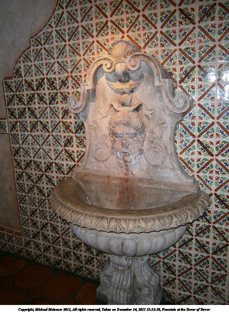 Fountain at the Tower of Terror