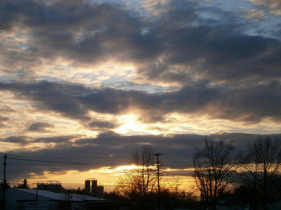 Ayer clouds at sunset #3