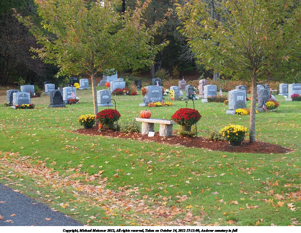 Andover cemetary in fall #5