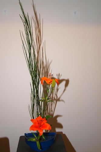 Flower arrangement by Kiyoko Morita