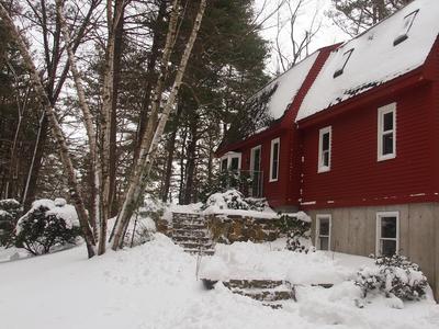 Our house in the snow