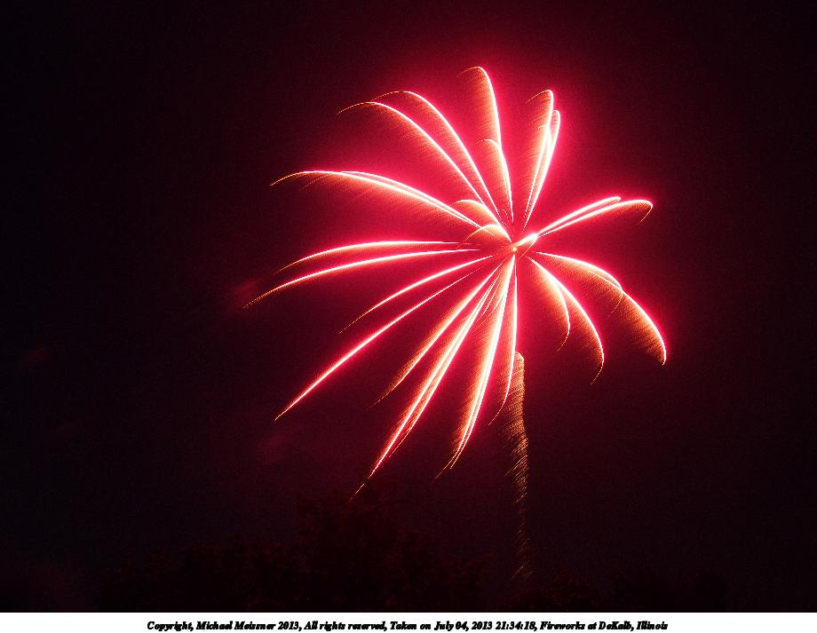 Fireworks at DeKalb, Illinois #3