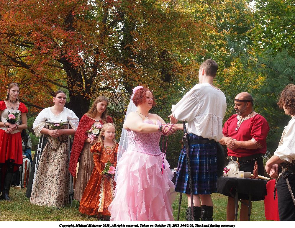 The hand fasting ceremony #11