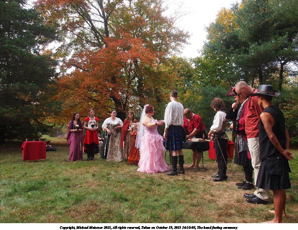 The hand fasting ceremony #16