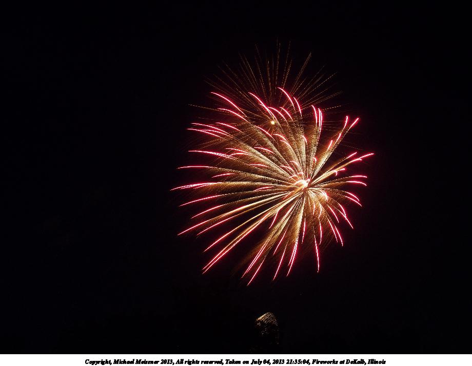 Fireworks at DeKalb, Illinois #4