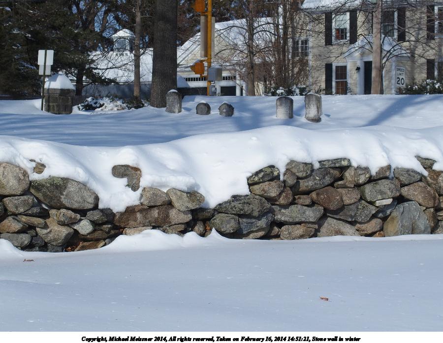 Stone wall in winter #2