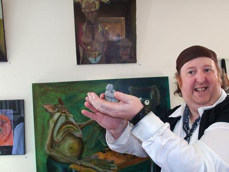 David with his 3d printed likeness