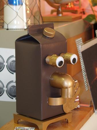 Steampunk milk carton