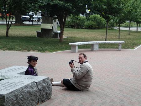 Geoff getting the shots