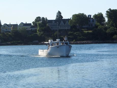 Boat in Gloucester harbor