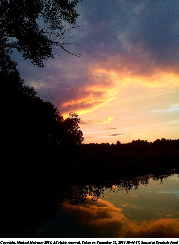 Sunset at Spectacle Pond #2