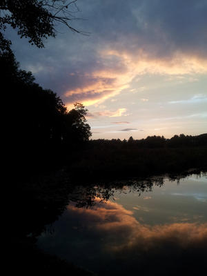 Sunset at Spectacle Pond