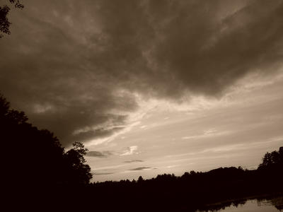 Sepia sunset