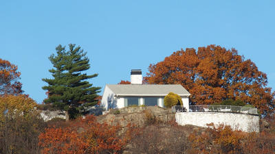 Melrose house in fall