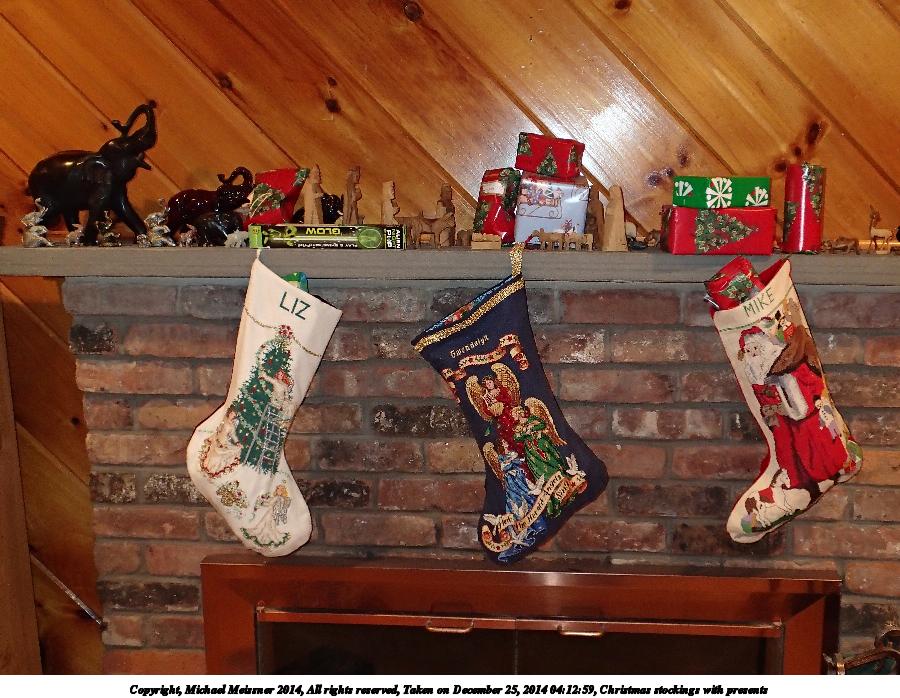 Christmas stockings with presents #2