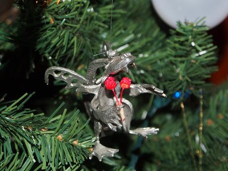 Dragon in love ornament