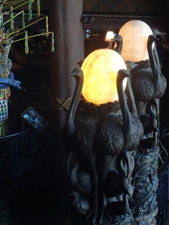 Ostrich lamp
