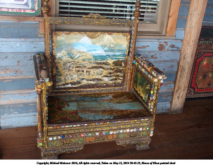 House of Blues painted chair