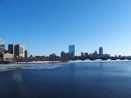 Boston skyline from the Museum of Science