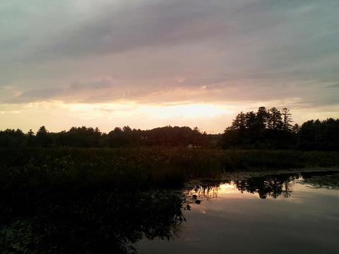 Sunset clouds at Spectacle Pond #2