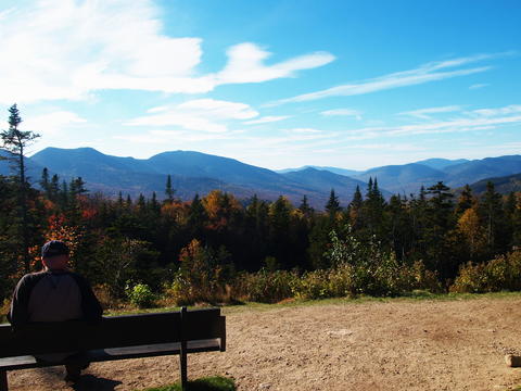 Enjoying the fall leaves