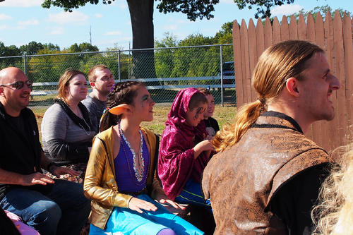 Eleves or faries attend the faire