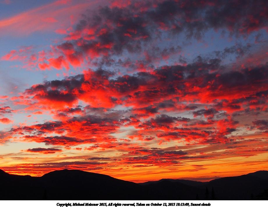 Sunset on the Kancamagus Scenic Byway 