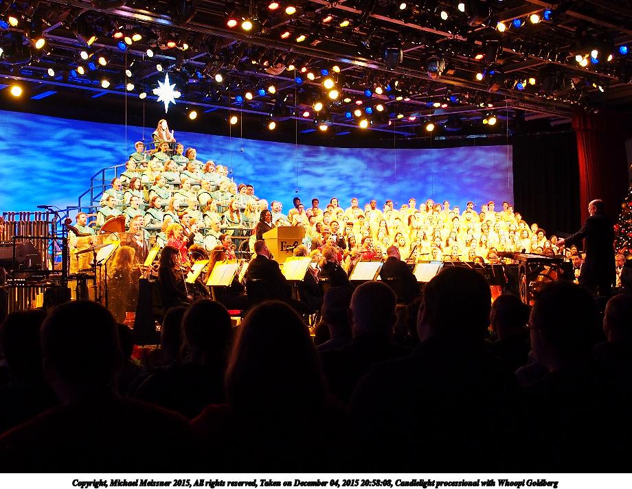 Candlelight processional with Whoopi Goldberg