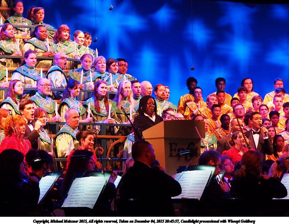 Candlelight processional with Whoopi Goldberg