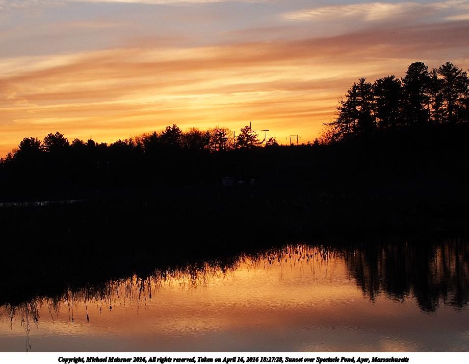 Sunset over Spectacle Pond, Ayer, Massachusetts #4