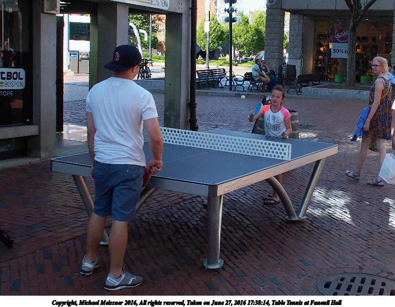 Table Tennis at Faneuil Hall