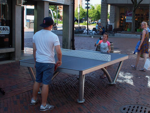 Table Tennis at Faneuil Hall