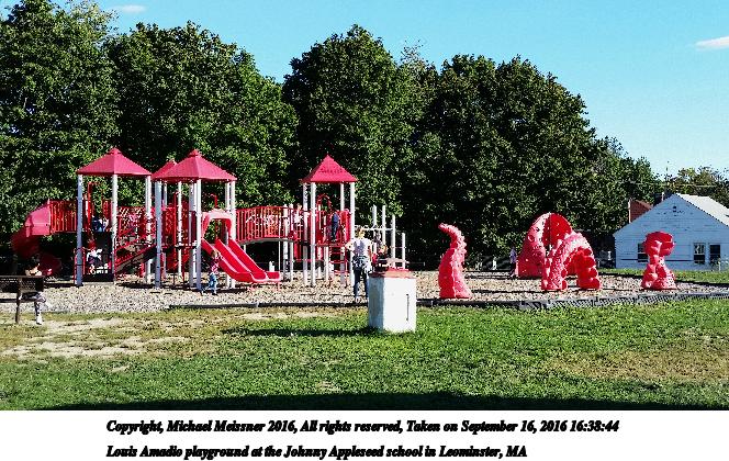 Louis Amadio playground at the Johnny Appleseed school in Leominster, MA