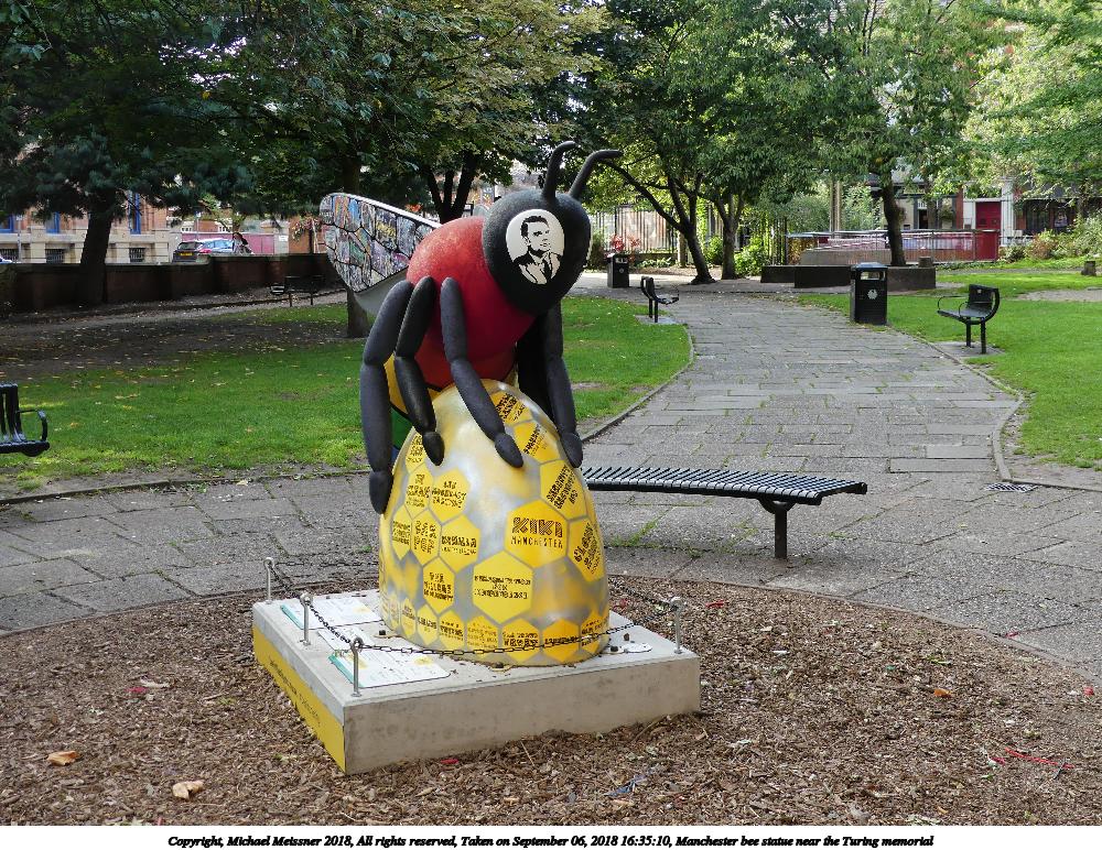Manchester bee statue near the Turing memorial #2