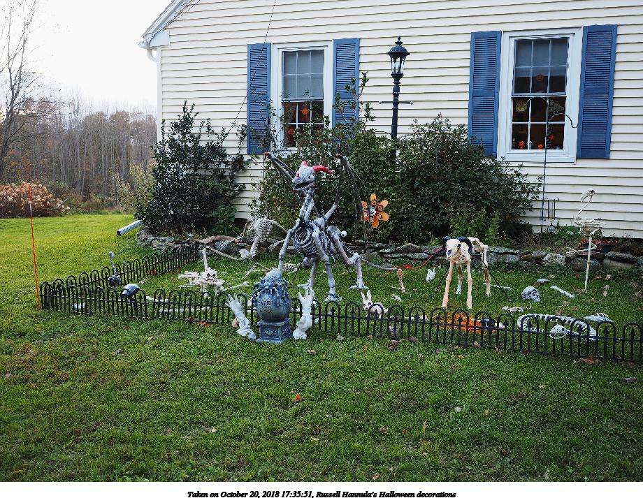 Russell Hannula's Halloween decorations