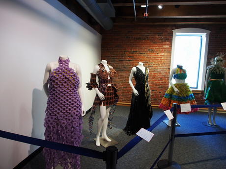 Dresses made out of unusual materials