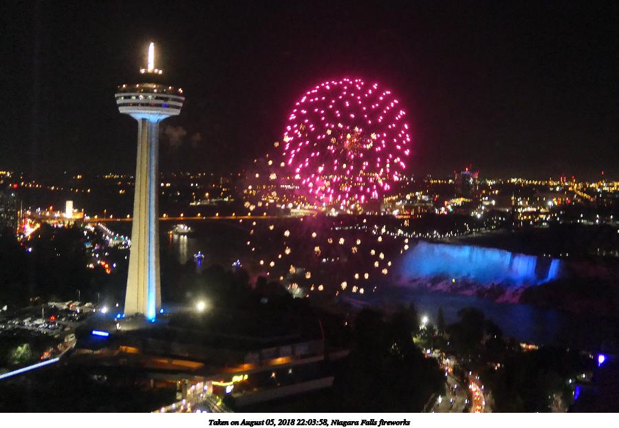 Niagara Falls fireworks #2