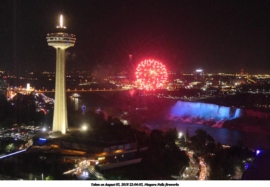Niagara Falls fireworks #4