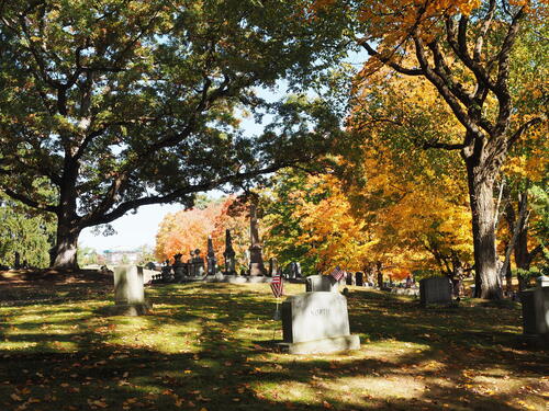 Fall in West Parish Garden Cemetery, Andover, MA