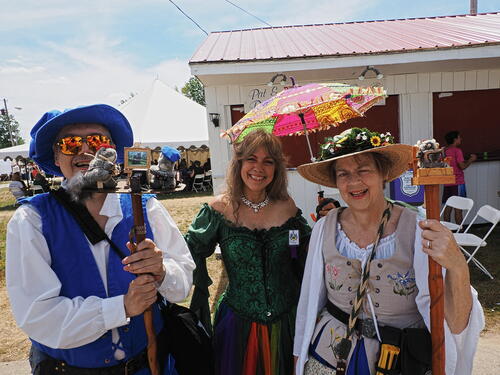 Me, Angela Cook, and Liz at the Maine Ren. Faire