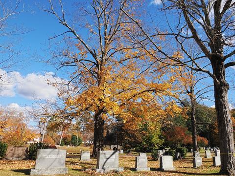 Fall at the West Parish Garden Cemetery in Andover MA. #5