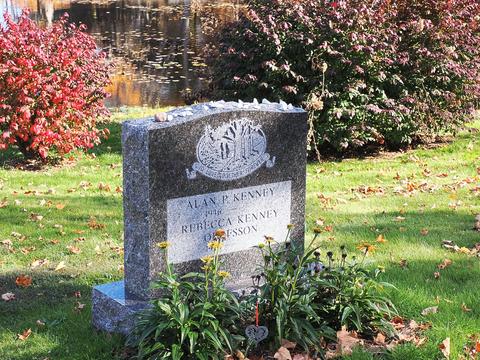 Alan's grave