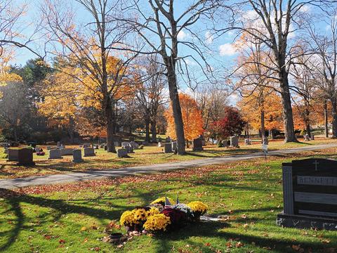 Fall at the West Parish Garden Cemetery in Andover MA. #9
