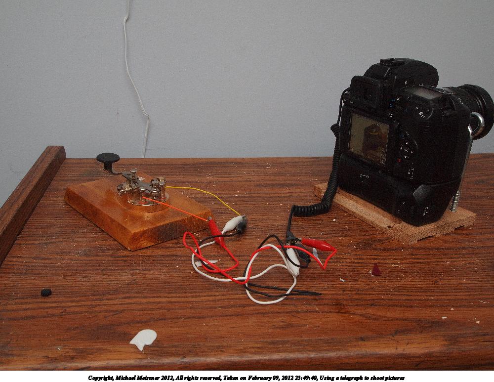 Using a telegraph to shoot pictures